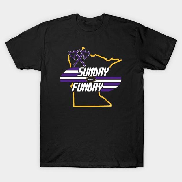 Minnesota Pro Football - Fun on Sundays T-Shirt by FFFM